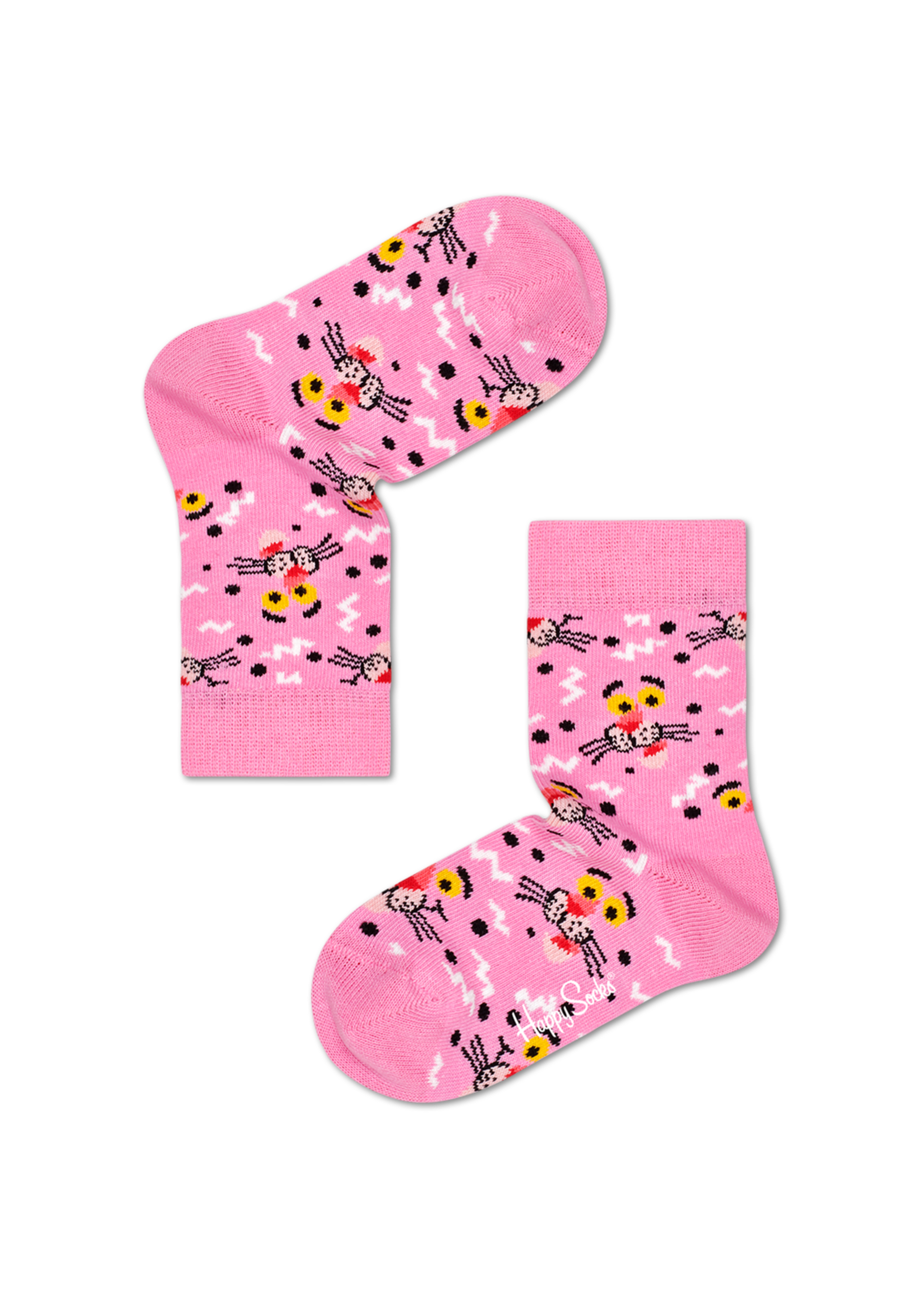 36-40 Happy Socks Socken Pink Panther Pink Panic Sock schwarz / rosa 41-46